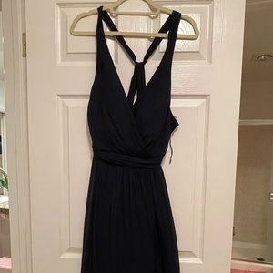 Formal navy blue gown